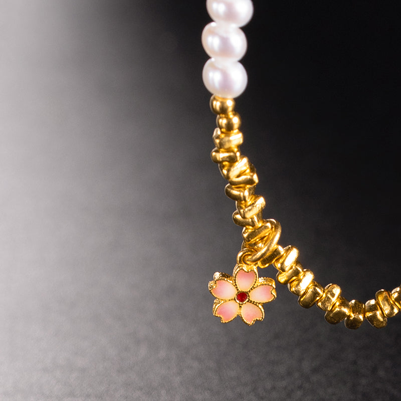 24K Fresh Water Pearl Bracelet