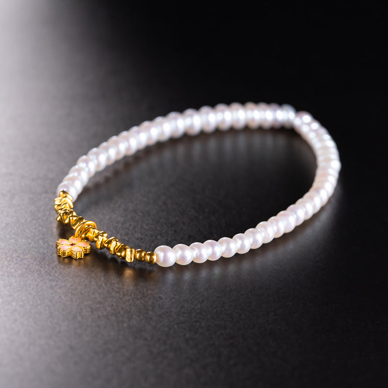 24K Fresh Water Pearl Bracelet