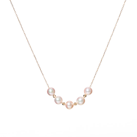 18K Akoya Adjustable "Smiling Star" Necklace