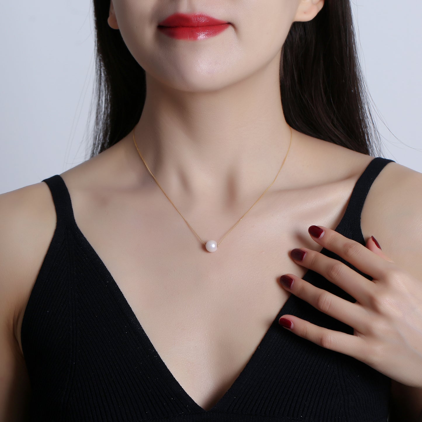 18K akoya pearl necklace