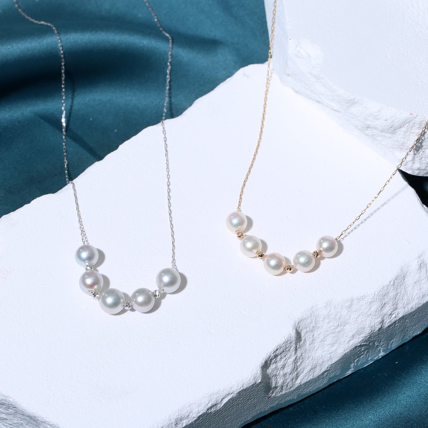 18K Akoya Adjustable "Smiling Star" Necklace