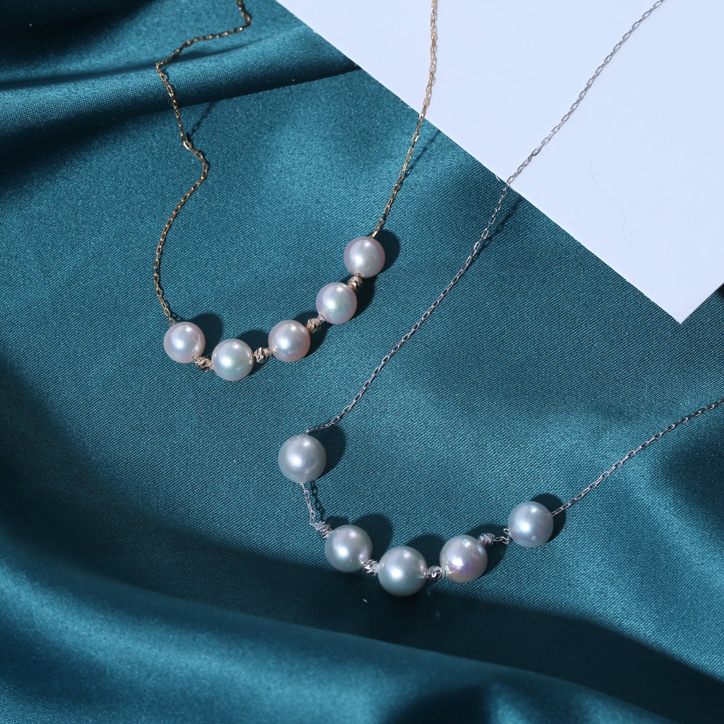 18K Akoya Adjustable "Smiling Star" Necklace